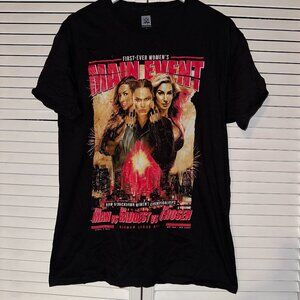 WWE Black Wrestlemania Women's Championship Main Event T-Shirt